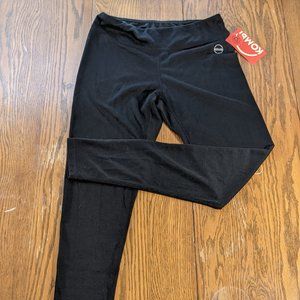 Kombi Lightweight wool blend ski base layer thermal pants cropped